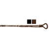 Tattini SOTTOCODA In cuoio con fibbie inox, linea economica. MARRONE TUN