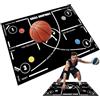 Generic Tappetino da basket, tappetino da allenamento per agilità,Coperta portatile antiscivolo per allenatore di basket 120x86 cm - Ausili per l'allenamento, attrezzature silenziose,