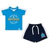 OLYMPIQUE DE MARSEILLE Insieme Bambino Maglietta + Pantaloncini OM - Collezione ufficiale Olympique de Marseille - Dimensione Bambino Ragazzo, blu, 12 mesi