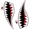 TOYANDONA Adesivo Decorativo per Kayak Denti di Squalo in PVC, Adesivo Creativo per Barche Gonfiabili e Finestre, Facile da Applicare e Resistente