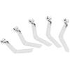 Perfeclan 6 Pezzi 8 Millimetri in Acciaio Inox Kayak Paddle Tenda Pole Spring Clip con Bottone a Pressione (5pcs 6mm)