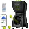 PUSUN PT-Max C - Lanciatore di palline da tennis, capacità 145+ palline, doppia app e telecomando, 28 modalità di allenamento auto-programmazione, nero, 1 pezzo