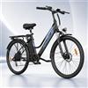 WITAMBIKE ZAZAWORK Bicicletta Elettrica per Adulti 250W motore 26 pollici bici elettrica 36V20AH batteria rimovibile autonomia 100-120km sistema di freni a disco pedalata assistita con display LED (bianco)