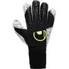 uhlsport Supergrip+ Flex Frame Carbon Guanti da portiere - Guanti da portiere professionali con protezione per le dita e massima presa