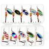 Generico Esca per la pesca alla spigola, esche per la pesca | Kit da pesca per spigola a forma di cucchiaio Spinner Baits | Esche da pesca in metallo duro Spinnerbait per trota di salmone d'acqua e salata