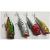 generico Popper Artificiali Pesca Spinning Black Bass Spigola Esca Mare Lago Kit 4 Pezzi
