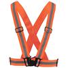 Tomotato Bretelle Catarifrangenti, Gilet da Corsa Catarifrangente Ad Alta visibilità Gilet con Cinturino di Sicurezza Regolabile per Jogging da Corsa in Bicicletta Notturna All'aperto(Arancia)