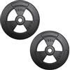 ECOVELO Coppia Dischi Palestra in Ghisa Diametro Foro 30 mm Dischi Professionali per bilanciere e Manubri | Vari pesi Disponibili (2 dischi da 10 kg, 2)