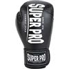 Super Pro Unisex - Adulti Champ Guanti da Boxe, Nero/Bianco, 14 oz