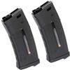 WARMHAND Airsoft, 2 pezzi 250rd EPM1 Mag Magazin per APS, D-Boys, Classic Army, WE, SRC, JG, E&C, CYMA, KWA G&P VFC Tokyo Marui M4 AEG nero