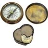 Nautical Replica Hub Bussola tascabile con poesia di Robert Frost con custodia in pelle