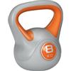 SPORTNOW Kettlebell 16kg in PU e Sabbia con Base Piatta e Impugnatura pratica per Stacchi, Squat e Sollevamenti, 27x17x31 cm, Verde
