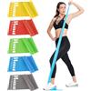 Hshbxd Resistance Bands for Working Out Women and Men, Physical Therapy Bands, Latex Free Elastic and Exercise Bands Set for Stretching, Suitable for Rehab, Yoga, Pilates, Gym, Home Exercise (Five Colors)