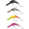 generico Artificiali Trout Area Crank Minnnow Esca Pesca Trota Spinning Black Bass kit 4 pz. Gr. 2,5