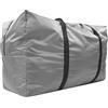 Dilwe Borsa Portaoggetti Grande Pieghevole in Poliestere, con Manici Allargati, per Kayak, Barche a Gas e Altro, Grigio, 75x45x30 Cm (Grigio cemento)