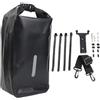 Besttoolifes Borsa impermeabile per forcella anteriore da 10 l, con supporto a sgancio rapido, per scooter elettrico, bici da montagna o da strada, in PVC, design a tracolla, colore nero e verde (10 l