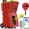 Generic PT-Smart - Macchina portatile per palla da padel | Lanciatore automatico di palline per esercitarsi | Macchina per allenamento a batteria con telecomando e oscillazione | per tutti i giocatori (rosso)