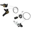 Generic Leva del cambio per mountain bike, 2 paia, 3 x 5/6/7 velocità, argento
