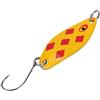 Cosiki Shopping Pazzo Esche per trote, 1 PCS Trout Blinkers per(Orange Square Pattern)