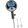 Folpus Misuratore di Pressione per Palloni Digitale Portatile Misurazione Compatta Precisione Tester Professionale Materiale PP Acciaio Inossidabile ADA