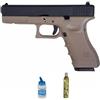 ECOMMUR Saigo Defense Mk1 Tan Gas Blowback (6mm) | Pistola Airsoft calibro 6mm + bombola 0,20 + Green Gas (Potenza: 1 joule)