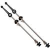 URSXODAWQ Leva a sgancio rapido per Mountain Bike, sgancio rapido in Lega di Titanio per Biciclette, Set di Ruote Pieghevoli Leggere e ad Alta Resistenza con Leva in Alluminio anodizzato, (Nera)
