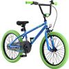 BIKESTAR Bicicletta bambini 6-7 anni da 20 pollici | Bici per bambino et bambina BMX con freno a retropedale et freno a mano | Blu & Verde