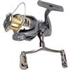 Generic Mulinello da pesca, rapporto di trasmissione 5,2:1, resistenza massima 49,9 kg, antiruggine, doppio bilanciere per molo, pesce gatto, spigola, trota, ghiaccio, lago, mosca, pesca costiera, kayak