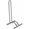 Andrys Porta Bici a Piedistallo 1 Posto - Rastrelliera Biciclette per Ruote 8 cm, Smontabile, con Tappi in PVC - Acciaio Verniciato Nero