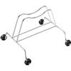 Andrys Rastrelliera Biciclette 1 Posto con Rotelle Fisse - Porta Bici da Terra per Bici con Ruote da 6 cm - Acciaio Verniciato Nero