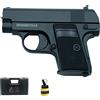ECOMMUR Pistola Galaxy G9 in metallo (a molla) | Mini pistola Airsoft (pallini di plastica da 6 mm) + valigetta in PVC + caricatore di munizioni (potenza: 0,43 joule)