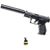 ECOMMUR Pistola Airsoft Walther PPQ Navy Kit Molla (Calibro 6mm) | Arma corta a caricamento manuale + caricatore (Potenza: 0,29 joule)