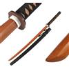 DEPICE Set Bokken con manico in corda di faggio con Saya, ca. 101 cm, peso 600 g, vero faggio, Saya abbinato, con lacci, Iaido Aikido