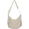 AAIXXIZAO Marsupio Borsa A Tracolla in Nylon da Donna Borsa A Tracolla di Grande capacità Borsa A Tracolla Versatile per Il Tempo Libero Tote Bags Bianco