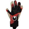 uhlsport Powerline Supergrip+ Guanti da portiere di calcio per bambini e uomini, guanti da portiere, guanti da calcio con nuova formula di schiuma adesiva e elementi ad alta aderenza