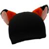 Milageto Copricasco da Copricapo Invernale Cappello Lavorato a Maglia Decorativo a Forma di Cartone Animato Accessori per Casco da Snowboard Skateboard, Orecchie di Volpe Nera