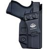 POLE.CRAFT IWB Kydex fondina per pistola G43X/G43 Gen 1 2 3 4 5 - fondina interna nascosta in vita - accessori regolabili per pistole a cannone, mano destra/nero
