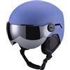 Alomejor Casco per Sport Sulla Casco da Sci Uomo Donna da Bici per Adulto con Sicurezza e Comfort Migliorati per Snowboard Rosa Loto, Blu, Bianco, Fibra di Carbonio per Circonferenza della Testa di