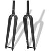 KANGXYSQ Gravel 700C Fibra di Carbonio Forcella Rigida per Bici da Corsa Conica 1-1/2 Forcelle Anteriori 700 * 45C Perno Passante 12x100 Mm Forcella Anteriore Rigida per Bici