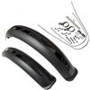 XRXEA Parafanghi for bici, set di parafanghi for pneumatici larghi 26/20 X4.0, for da neve pieghevoli, elettriche B//M//X, bicicletta M//T//B, ricambi for ciclismo(26x4.0 Black)