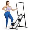 Vyrelis Stepper Fitness con Resistenza Regolabile a 3 livelli, Stair Stepper Vertical Climber, Pedale Portatile Pieghevole con Display LCD per la Palestra di Casa (bianco)