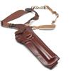 VEGA HOLSTER Fondina-Vega-cuoio-ascellare-AA116-per-revolver-6-pollici-e-mezzoMARRONE-DX