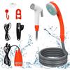 NAIZY Doccia da Campeggio Mobile con Pompa, Doccia Portatile a Batteria per Campeggio, Outdoor, Incl. Tubo e Gancio Fisso, Doccia da Giardino, per Giardino, Spiaggia, Campeggio, Viaggi, Lavaggio Auto