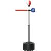 SPORTNOW Punching Ball da Terra per Adulti con Barra Reflex, Speedball