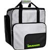 Brubaker SuperTec - Borsa Porta Scarponi da Sci Borsa da Casco con portascarpe - Verde Argento