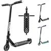 CORE CG1 - Mini monopattino acrobatico per bambini dai 6 anni in su, per principianti e avanzati, freestyle con ruote da 110 mm, monopattino professionale per adolescenti e bambini, nero