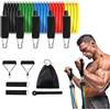 Generico ILYPOP SHOP Allenamento elastico con bande di resistenza, fasce elastiche con 5 livelli fino a 150 libre (70 kg), ideale per trx, estensione per pettorali, spalle, braccia, glutei, yoga, pilates