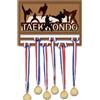 SUPERDANT Supporto per Medaglia 3D Taekwondo Supporto per Medaglia con Silhouette Taekwondo Espositore per Medaglie in Legno Supporto per Nastro Supporto per Medaglia da Gara Montato A Parete