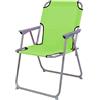 Mojawo Oxfort Lime - Sedia pieghevole da campeggio, in metallo, 53 x 46 x 74 cm (larghezza x profondità x altezza)