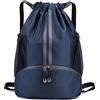 SSDH Borsa da Palestra con Coulisse,Sacca Sportiva Impermeabile Uomo Donna con Compartimento Scomparto per Scarpe,Cerniera e Tasche in Rete per Bottiglie D'acqua per Sport Nuoto Viaggi (Rosso Rosato)